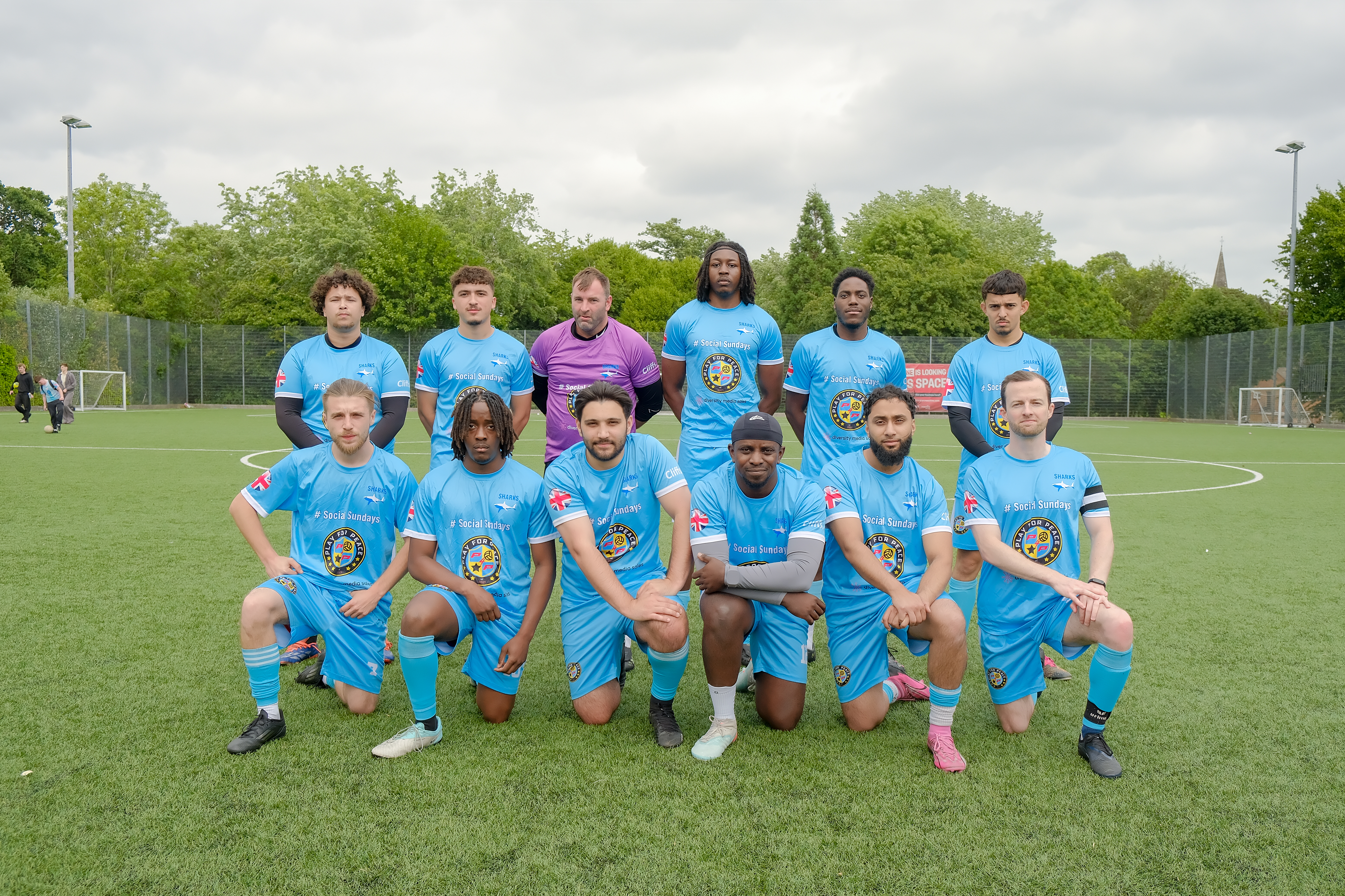Play4Peace team photo on the pitch