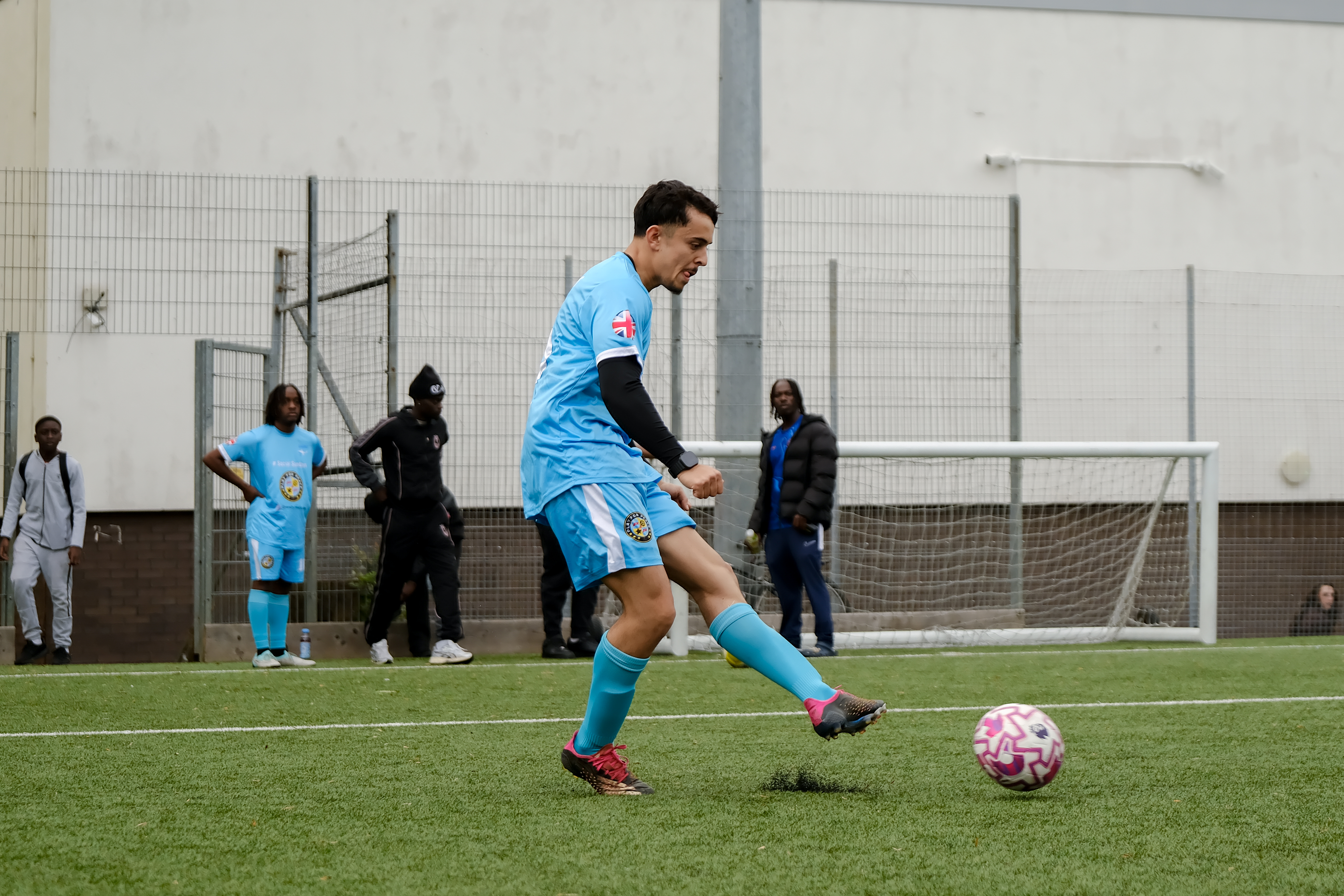 Play4Peace player taking a shot
